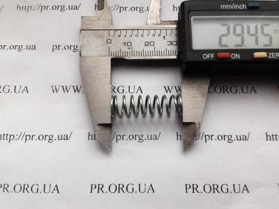 Пружина стиснення 1 х 9,8 х 29,5 (Артикул: S5513)