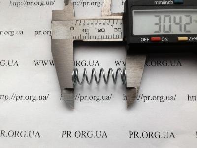 Пружина сжатия 1 х 9,8 х 30,5 (Артикул: S5514)