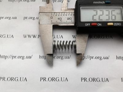 Пружина стиснення 1 х 9,6 х 22,5 (Артикул: S5515)