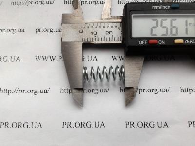 Пружина сжатия 1 х 9,8 х 25,5 (Артикул: S5517)