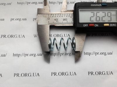 Пружина стиснення 1,4 х 13,8 х 26,2 (Артикул: S5532)