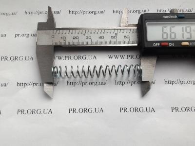 Пружина стиснення 1 х 9,5 х 66,2 (Артикул: S5541)