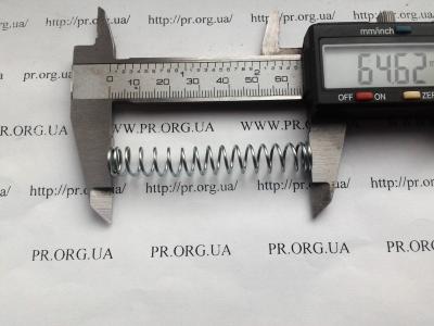 Пружина стиснення 1 х 9,6 х 64,5 (Артикул: S5542)