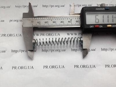 Пружина стиснення 1 х 9,6 х 61 (Артикул: S5546)