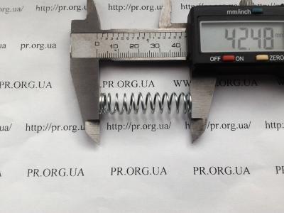 Пружина сжатия 1 х 10 х 42,5 (Артикул: S5550)