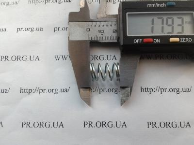 Пружина стиснення 1 х 11,2 х 18 (Артикул: S5555)