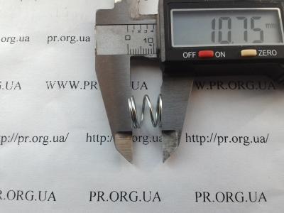 Пружина стиснення 1 х 12,3 х 10,5 (Артикул: S5557)