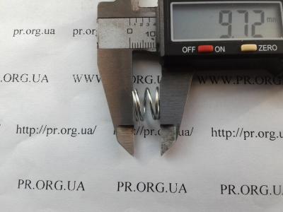 Пружина сжатия 1 х 12,3 х 9,5 (Артикул: S5558)