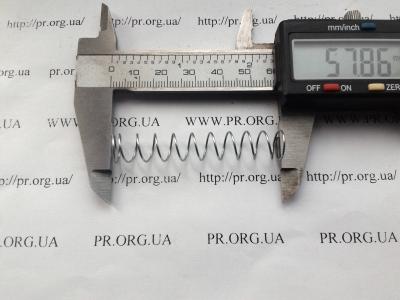 Пружина сжатия 0,7 х 10 х 57,5 (Артикул: S5582)