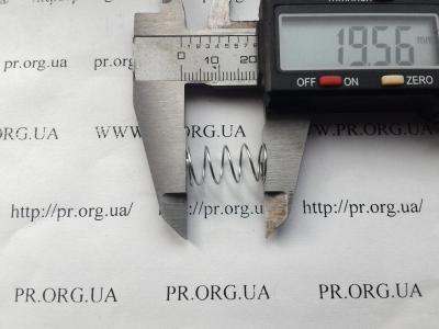 Пружина сжатия 0,6 х 10 х 19,5 (Артикул: S5587)