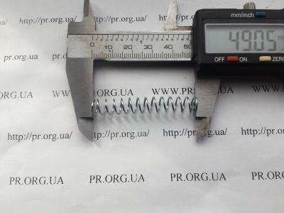 Пружина стиснення 0,8 х 8 х 49 (Артикул: S5599)