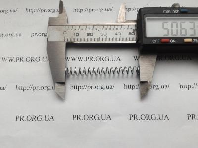 Пружина стиснення 0,8 х 6,3 х 50,5 (Артикул: S5602)