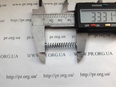 Пружина стиснення 0,8 х 6 х 33 (Артикул: S5625)