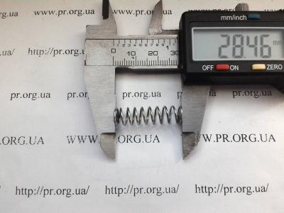 Пружина сжатия 0,8 х 8 х 28,5 (Артикул: S5630)