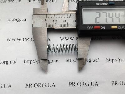 Пружина сжатия 0,8 х 8 х 27,5 (Артикул: S5654)