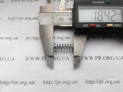 Пружина сжатия 0,8 х 6,2 х 18,5 (Артикул: S5684)