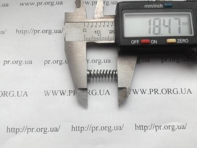 Пружина стиснення 0,8 х 6 х 18,5 (Артикул: S5686)