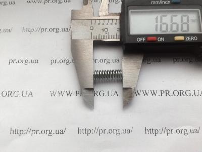 Пружина стиснення 0,8 х 6 х 16,6 (Артикул: S5688)