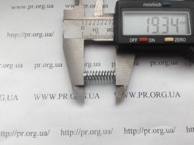 Пружина стиснення 0,8 х 7 х 19 (Артикул: S5693)