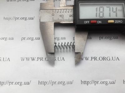 Пружина сжатия 0,8 х 7 х 18,7 (Артикул: S5694)