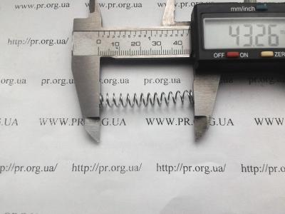 Пружина стиснення 0,7 х 6,7 х 43,2 (Артикул: S5722)