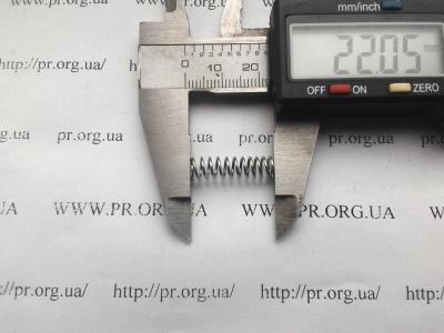 Пружина сжатия 0,7 х 6 х 22 (Артикул: S5745)