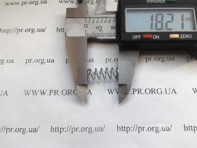 Пружина стиснення 0,7 х 7,2 х 18 (Артикул: S5753)