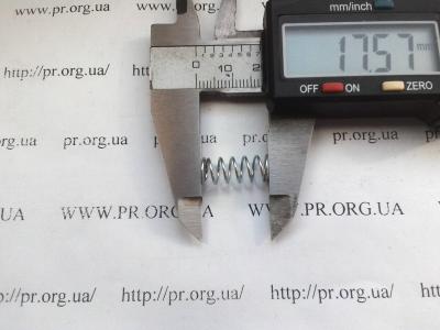 Пружина стиснення 0,7 х 7,2 х 17,5 (Артикул: S5754)