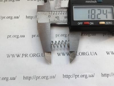 Пружина стиснення 0,7 х 7,5 х 18 (Артикул: S5760)