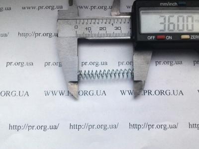 Пружина стиснення 0,6 х 6 х 36 (Артикул: S5767)