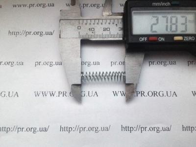 Пружина стиснення 0,6 х 6 х 28 (Артикул: S5780)