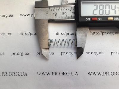 Пружина стиснення 0,6 х 7 х 28 (Артикул: S5781)