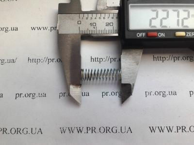 Пружина стиснення 0,6 х 7 х 22,5 (Артикул: S5785)