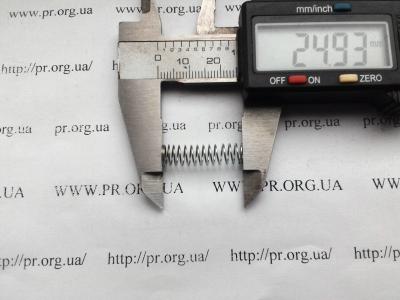 Пружина стиснення 0,5 х 6,5 х 25 (Артикул: S5810)