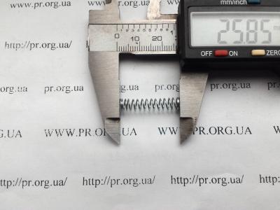 Пружина стиснення 0,5 х 5,4 х 25,8 (Артикул: S5813)