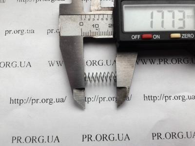 Пружина сжатия 0,5 х 6 х 17,8 (Артикул: S5833)