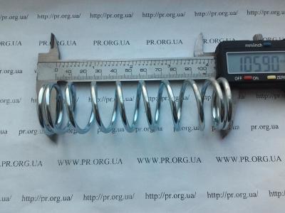 Пружина стиснення 3 х 31,5 х 106 (Артикул: S5998)