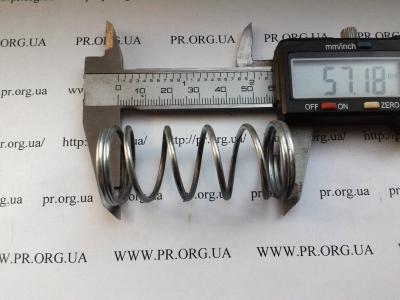 Пружина стиснення 2 х 25,5 х 57 (Артикул: S6080)