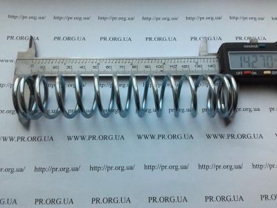 Пружина стиснення 3 х 30,5 х 143 (Артикул: S6083)