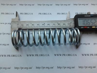 Пружина сжатия 3 х 29,8 х 106,5 (Артикул: S6092)