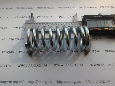 Пружина сжатия 4 х 33,5 х 77 (Артикул: S6138)