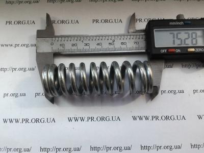 Пружина стиснення 4 х 24,2 х 75 (Артикул: S6217)