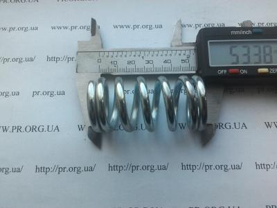 Пружина сжатия 4 х 27,5 х 53 (Артикул: S6223)