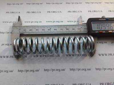 Пружина стиснення 3 х 25 х 110 (Артикул: S6244)