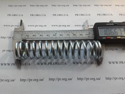 Пружина стиснення 3 х 25 х 106,5 (Артикул: S6245)
