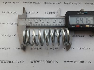 Пружина сжатия 3 х 26 х 64,5 (Артикул: S6264)