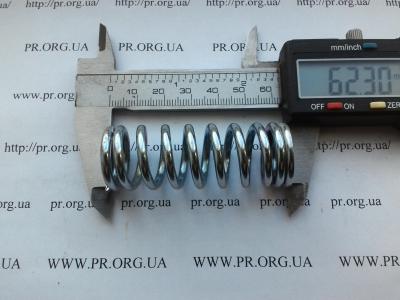 Пружина сжатия 3 х 22 х 62 (Артикул: S6274)