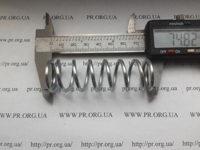 Пружина сжатия 2,5 х 24 х 74,8 (Артикул: S6286)