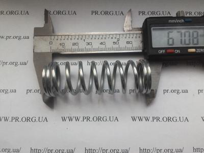 Пружина сжатия 2,5 х 23,2 х 67 (Артикул: S6288)