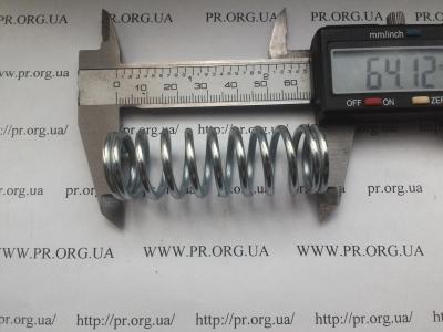 Пружина стиснення 2,5 х 21,7 х 64 (Артикул: S6289)